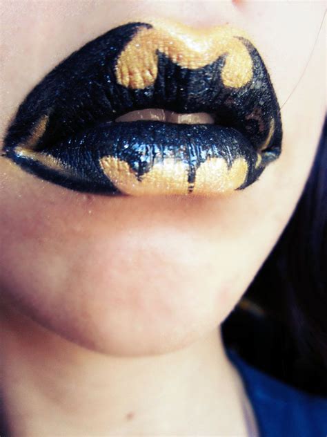 Batman Lips By Inkismypassion On Deviantart Halloween Makeup Diy