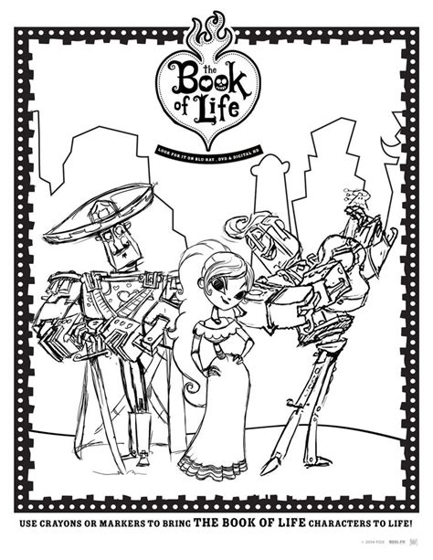 book  life book  life  coloring pages