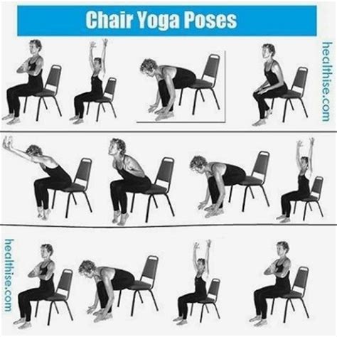 chair yoga poses yogaposesandstretches chairworkout yogaposes
