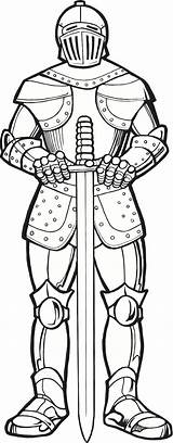 Ritter Ausdrucken Rustung Gottes Kostum sketch template