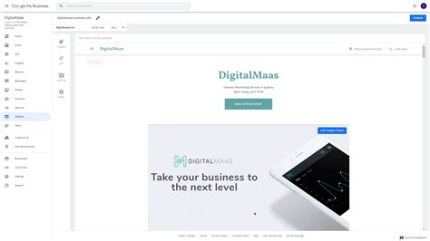create  google  business website digitalmaas