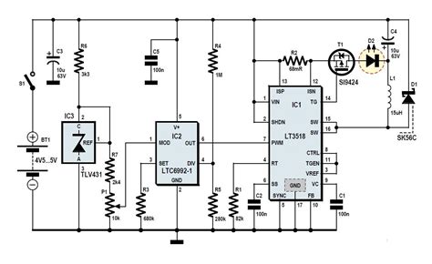 power led driver schematic circuit diagram