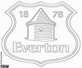Everton Emblema Dil Inglaterra Pintar Bandiere Emblemi Campionato sketch template