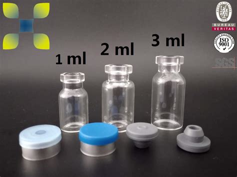 China Middle Borosilicate Glass Tubular Injection Bottle