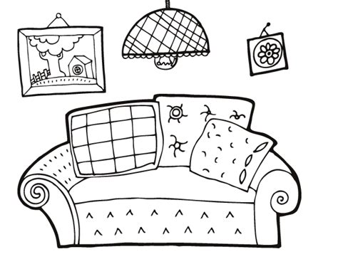 living room coloring page coloringcrewcom