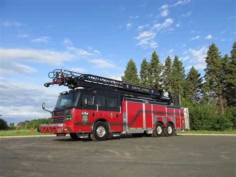 sbm mn fire dept puts  foot aerial built  rosenbauer  service