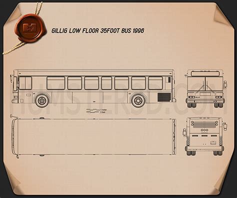 gillig  floor bus  blueprint humd