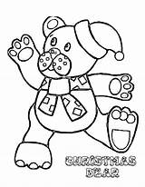 Bear Coloring Teddy Pages Christmas Celebrate Kids sketch template