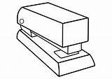 Stapler Coloring Pages sketch template