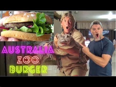 lets   burger  australia zoo youtube