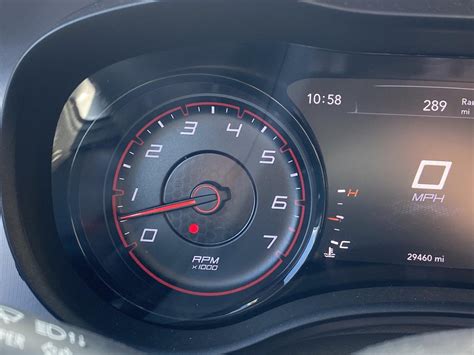 charger red light appeared  tachometer    clue    indicating