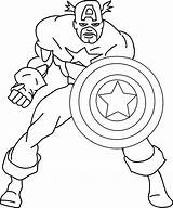 America Captain Coloring Cartoon Come Wecoloringpage sketch template