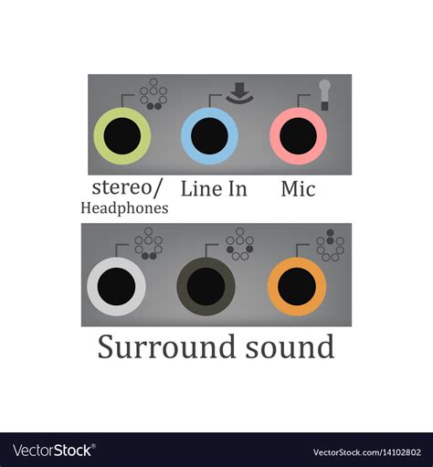 sound input output royalty  vector image