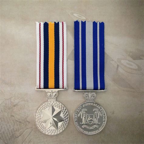 national police service medal wa police service medal pair australia