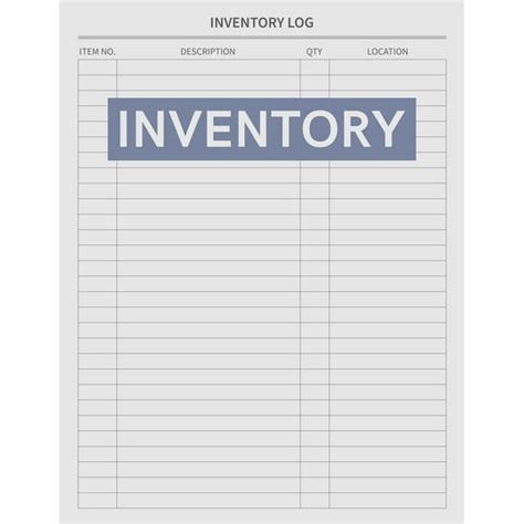 inventory log book simple inventory management book  small medium