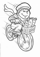 Cycling Print Coloring Pages sketch template