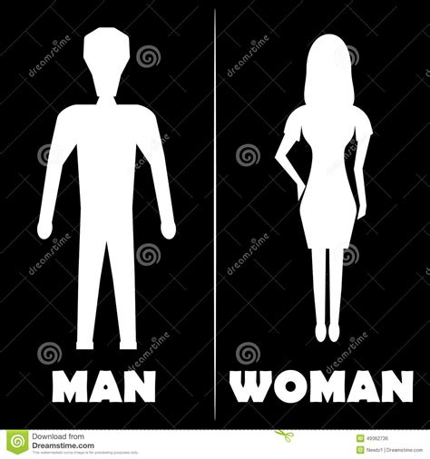 man and woman restroom symbol icon vector illustration