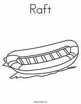 Raft Coloring Boat Worksheet Rakit Drawing Sheet Columbus Template Handwriting Outline East North West South Mommy Twistynoodle Print Noodle Favorites sketch template