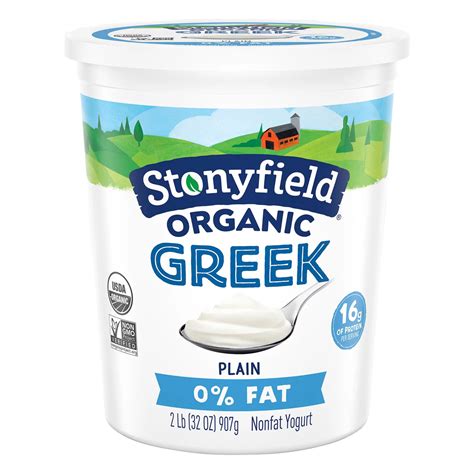 stonyfield fat plain greek yogurt shop yogurt