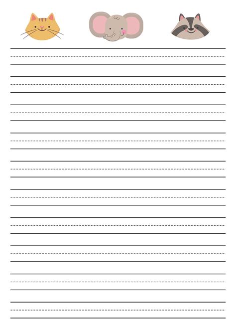 lined writing paper template    printables printablee