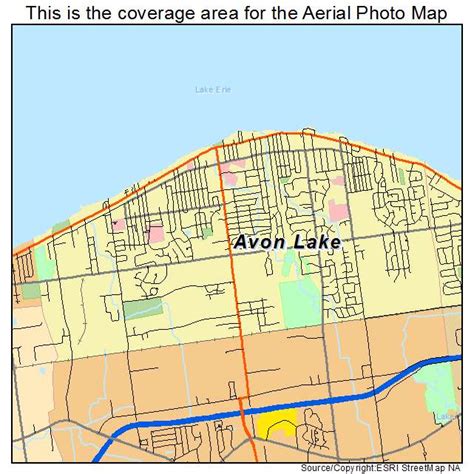 aerial photography map  avon lake  ohio