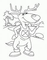 Deer Coloring Pages Dear Kids Popular sketch template