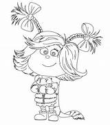 Grinch Coloring Cindy Lou Pages Printable Girl Wonder sketch template
