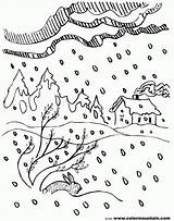 Coloring Storm Snow Pages Thunderstorm Blizzard Falling Jesus Drawing Clipart Kids Winter Mountain Calming Color Template Getcolorings Printable Getdrawings Sketch sketch template
