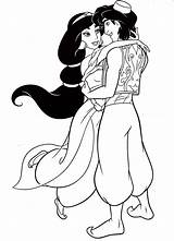 Disney Coloring Jasmine Pages Princess Aladdin Walt Fanpop Characters Prince sketch template