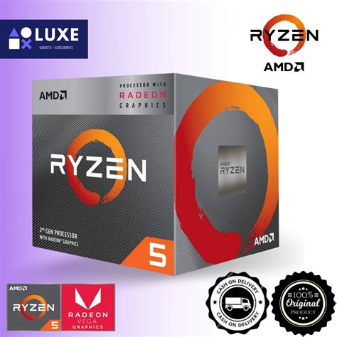Amd Ryzen 5 3400g With Radeon™ Rx Vega 11 Graphics Shopee Philippines