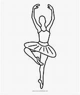 Drawing Ballerina Ballet Shoes Line Coloring Transparent Kindpng Views sketch template