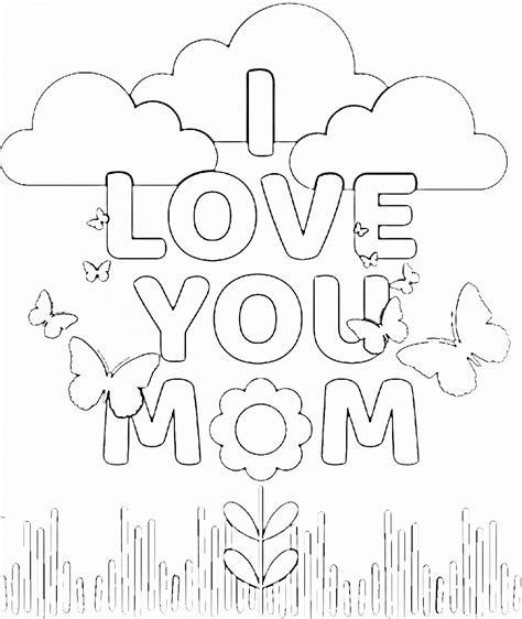 love mom coloring page lovely  printable color pages  mom