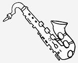 Saxophone Tenor Seekpng sketch template