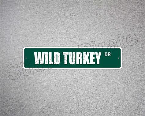 aluminum wild turkey    metal novelty street sign ss  ebay