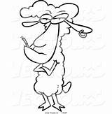 Coloring Sheep Cigarette Cartoon Outline Lamb Bad Pages Drawing Designlooter Vector Earring 73kb 1024 Animals Regression Age Clipartmag Clipart Getdrawings sketch template