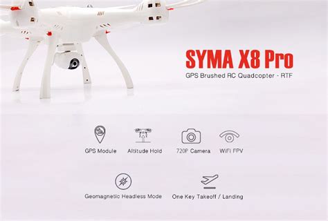 drone quadricottero syma  pro  gps  drone press