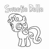 Coloring Pony Little Pages Belle Sweetie Color Toddler Will Top Articles sketch template