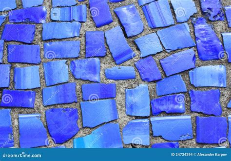 blue mosaic stock photo image   curve colors