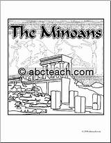 Coloring Minoan Ancient Civilizations Pages Colouring Choose Board sketch template