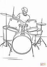 Drums Schlagzeug Bateria Musicales Ausmalbild Batteria Spieler Supercoloring Strumenti Musicali Baterias Batterista Baterista Musicale Tamburi Pluspng sketch template