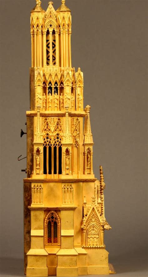 sold  auction gilt reims cathedral form shelf clock auction number