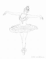 Coloring Pages Ballerina Barbie Tutu Getdrawings Getcolorings Template Printable Ballet sketch template