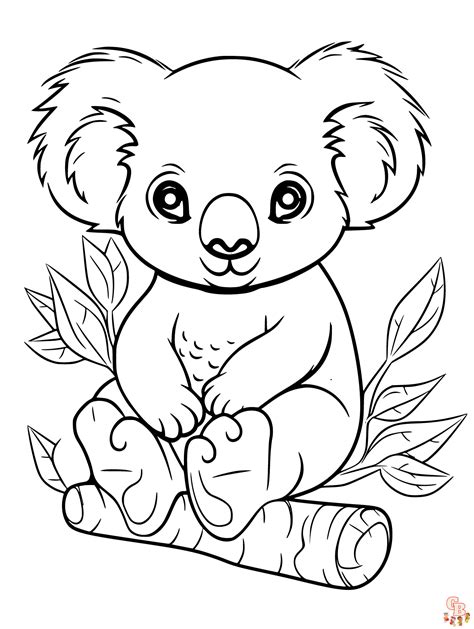 printable koala coloring pages gbcoloring