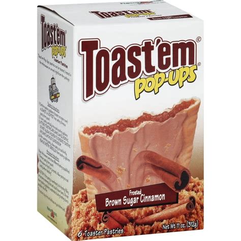 toastem pop ups frosted brown sugar cinnamon toaster pastries  count