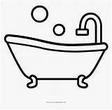 Coloring Tub Bathtub Outstanding Fun Kindpng sketch template