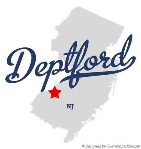 map  deptford nj  jersey