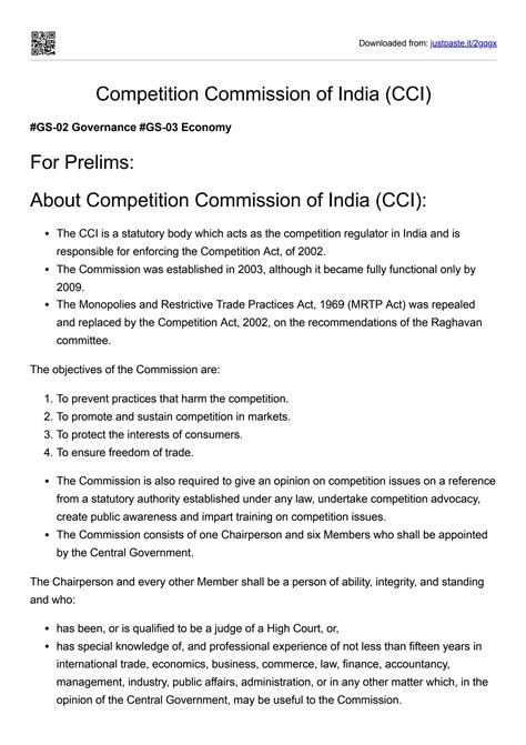 competition commission  india cci  digital believers ias issuu