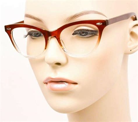 Ombre Gradient Cat Eye Frames Demi Fashion Clear
