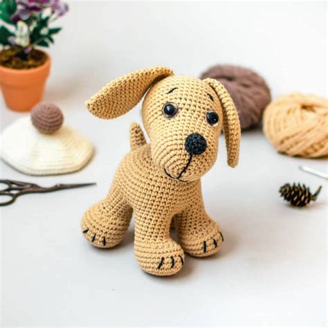 custom amigurumi puppy crochet dog pattern  lolo  patchwork