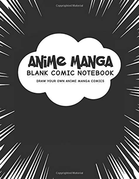 anime manga blank comic notebook create   anime manga